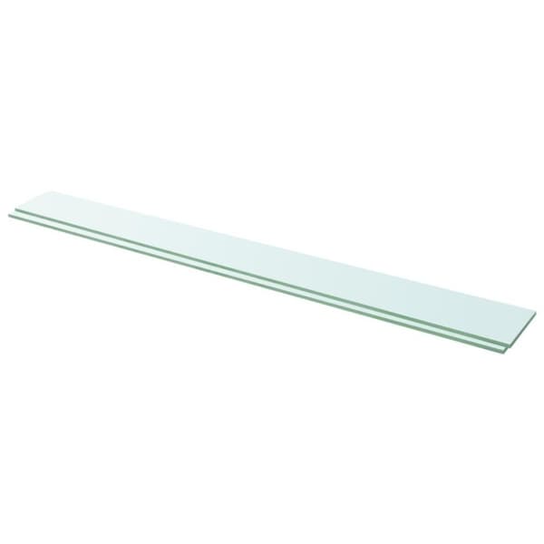 vidaXL hylder 2 stk. glaspanel 110 x 12 cm klar