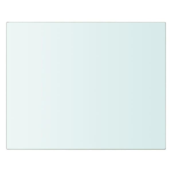 vidaXL Hyllplan 2 st glas genomskinlig 20x20 cm