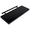 Miniatyrbilde 3 av 6: vidaXL Vegghyller 2 stk svart 120x20x3,8 cm