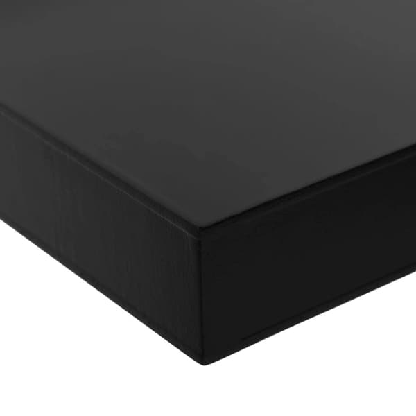 vidaXL Vegghyller 2 stk svart 120x20x3,8 cm