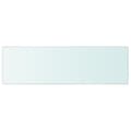 Miniatyrbilde 3 av 3: vidaXL Hyllepaneler 2 stk klart glass 80x25 cm