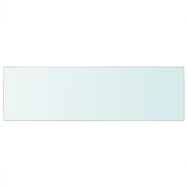 vidaXL Hyllepaneler 2 stk klart glass 80x25 cm