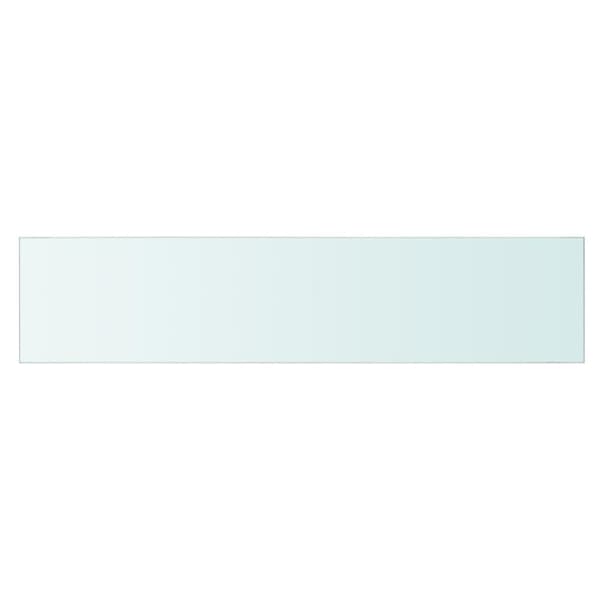 vidaXL Hyllepaneler 2 stk klart glass 90x20 cm