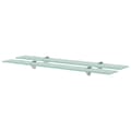 Miniatyrbilde 1 av 5: vidaXL Flytende hyller 2 stk glass 80x20 cm 8 mm