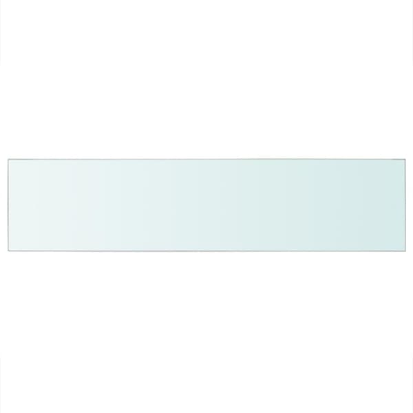 vidaXL Hyllepaneler 2 stk klart glass 110x25 cm