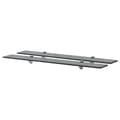 Miniatyrbilde 1 av 5: vidaXL Flytende hyller 2 stk glass 80x20 cm 8 mm