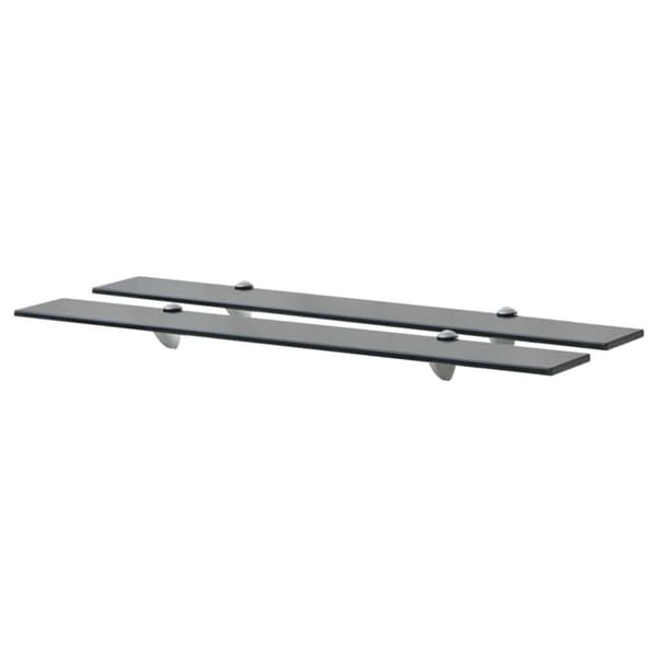 vidaXL svævehylde 2 stk. 80 x 20 cm 8 mm glas