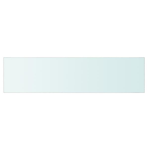 vidaXL hylder 2 stk. glaspanel 80 x 20 cm klar
