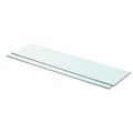 Miniatyrbillede 1 af 3: vidaXL hylder 2 stk. glaspanel 80 x 20 cm klar