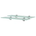 Miniatyrbilde 1 av 5: vidaXL Flytende hyller 2 stk glass 40x10 cm 8 mm
