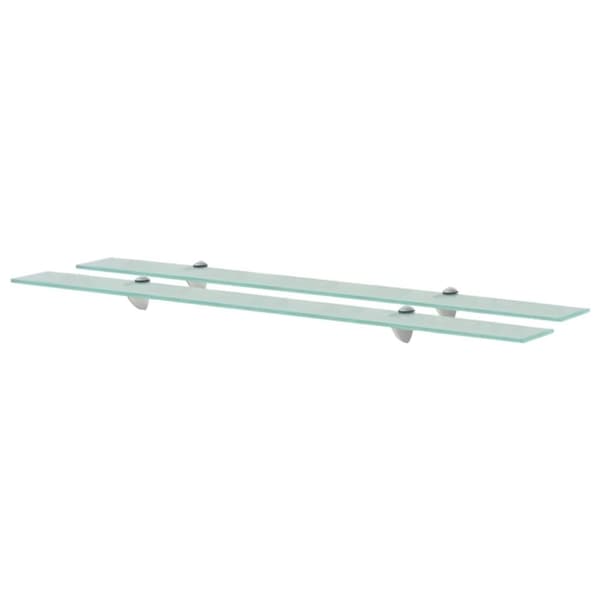 vidaXL svævehylder 2 stk. 100 x 20 cm 8 mm glas