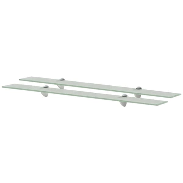 vidaXL svævehylder 2 stk. 90 x 20 cm 8 mm glas