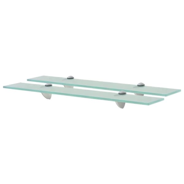 vidaXL Kelluvat hyllyt 2 kpl lasi 60x20 cm 8 mm