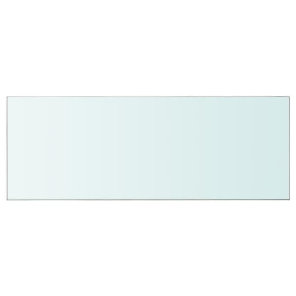 vidaXL Hyllplan 2 st glas genomskinlig 80x30 cm