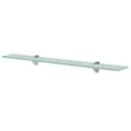 Miniatyrbilde 2 av 5: vidaXL Flytende hyller 2 stk glass 70x20 cm 8 mm