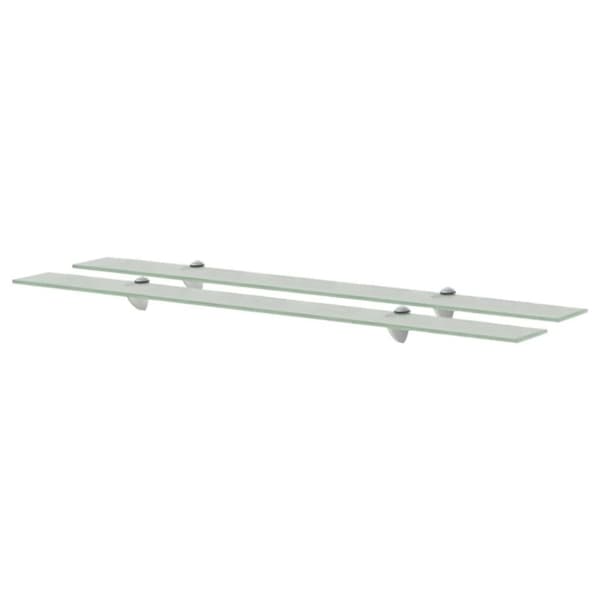 vidaXL svævehylder 2 stk. 100 x 20 cm 8 mm glas