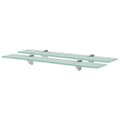 Miniatyrbilde 1 av 5: vidaXL Flytende hyller 2 stk glass 60x20 cm 8 mm