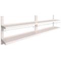 Miniatyrbilde 7 av 9: vidaXL Flytende vegghyller 2 nivåer 2 stk rustfritt stål 300x30 cm