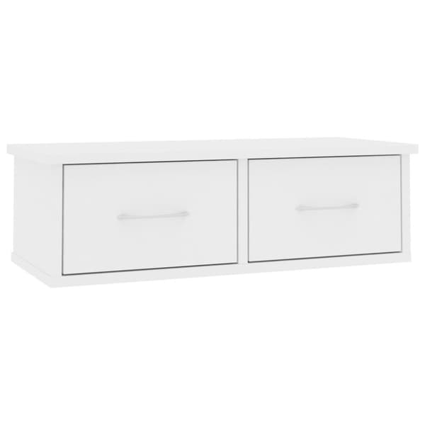 vidaXL Seinälaatikkohylly valkoinen 60x26x18,5 cm tekninen puu
