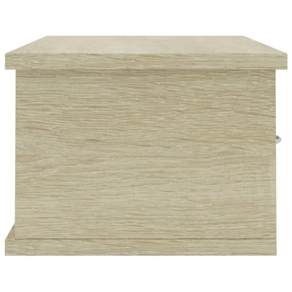 vidaXL Veggskuff sonoma eik 60x26x18,5 cm konstruert tre