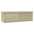 Miniatyrbilde 1 av 8: vidaXL Veggskuff sonoma eik 60x26x18,5 cm konstruert tre