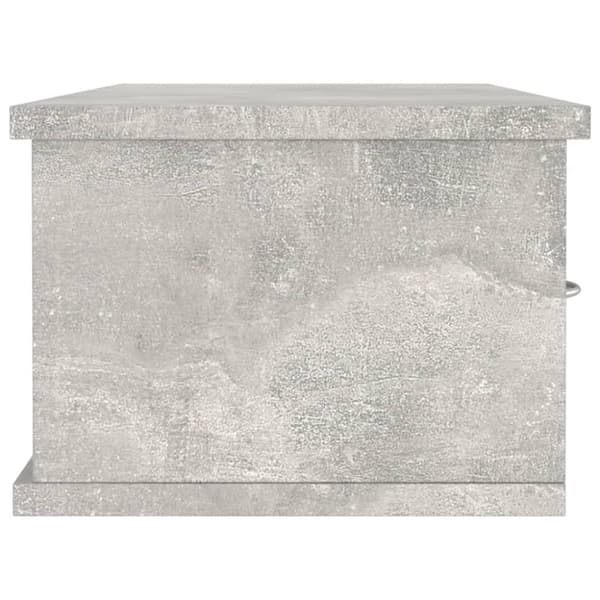 vidaXL Väggmonterade lådor betonggrå 88x26x18,5 cm konstruerat trä