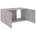 Miniatyrbillede 3 af 8: vidaXL vægskab 80x39x40 cm konstrueret træ betongrå