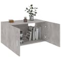 Miniatyrbillede 4 af 8: vidaXL vægskab 80x39x40 cm konstrueret træ betongrå