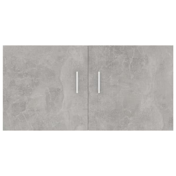 vidaXL vægskab 80x39x40 cm konstrueret træ betongrå