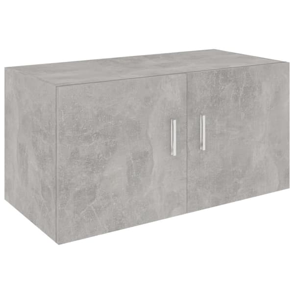 vidaXL vægskab 80x39x40 cm konstrueret træ betongrå