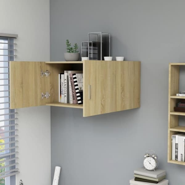 vidaXL vægskab 80x39x40 cm konstrueret træ sonoma-eg