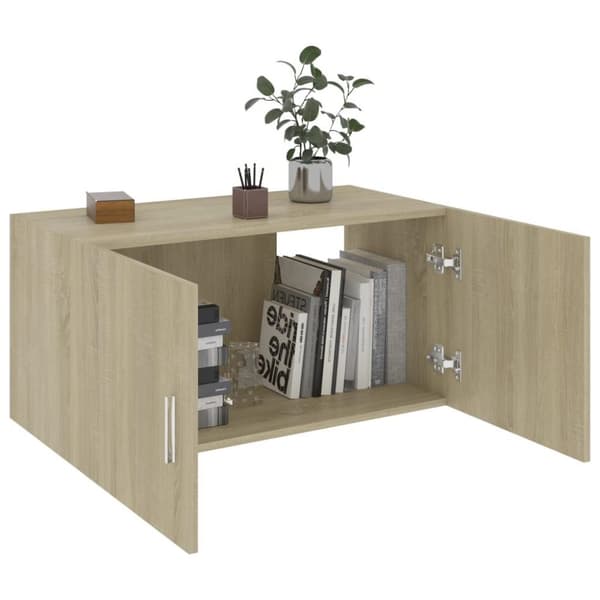 vidaXL vægskab 80x39x40 cm konstrueret træ sonoma-eg