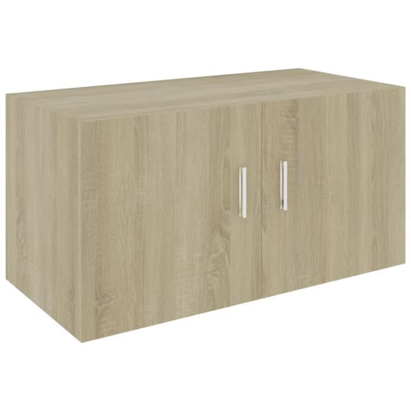 vidaXL vægskab 80x39x40 cm konstrueret træ sonoma-eg