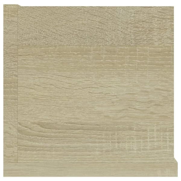 vidaXL CD-hylde 100x18x18 cm konstrueret træ sonoma-eg