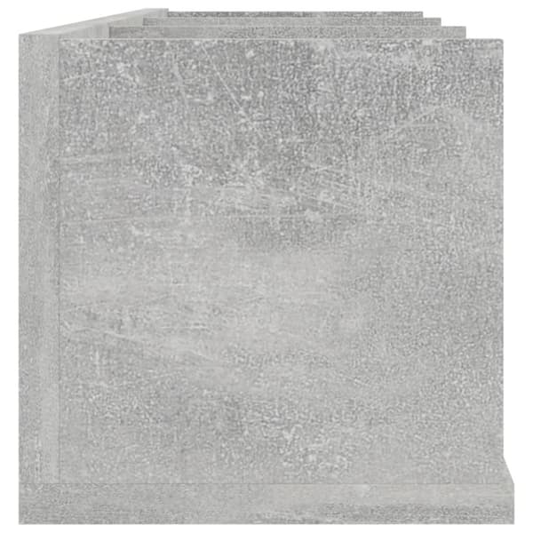 vidaXL cd-reol 75x18x18 cm konstrueret træ betongrå