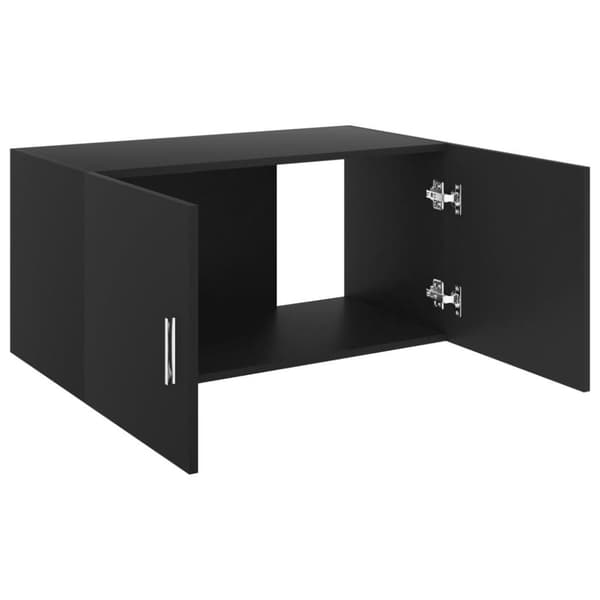 vidaXL Väggskåp svart 80x39x40 cm konstruerat trä