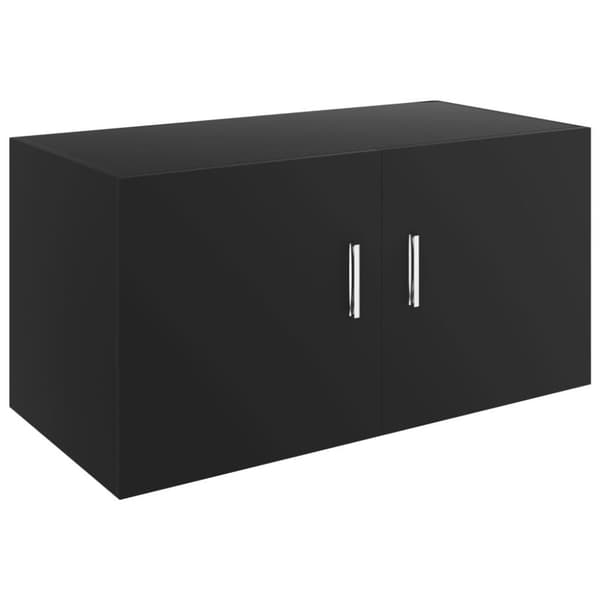 vidaXL Väggskåp svart 80x39x40 cm konstruerat trä