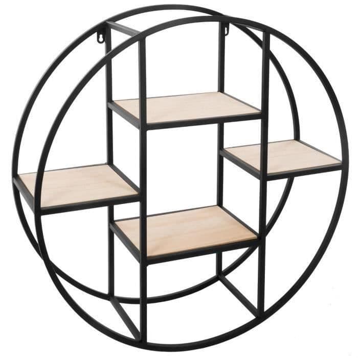 Pyöreä seinähylly Torof GM - Ø 78 x l. 25 cm - musta