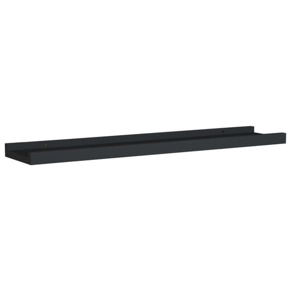 vidaXL billedhylder 2 stk. 60x9x3 cm MDF sort