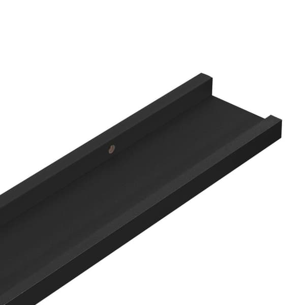 vidaXL billedhylder 2 stk. 60x9x3 cm MDF sort