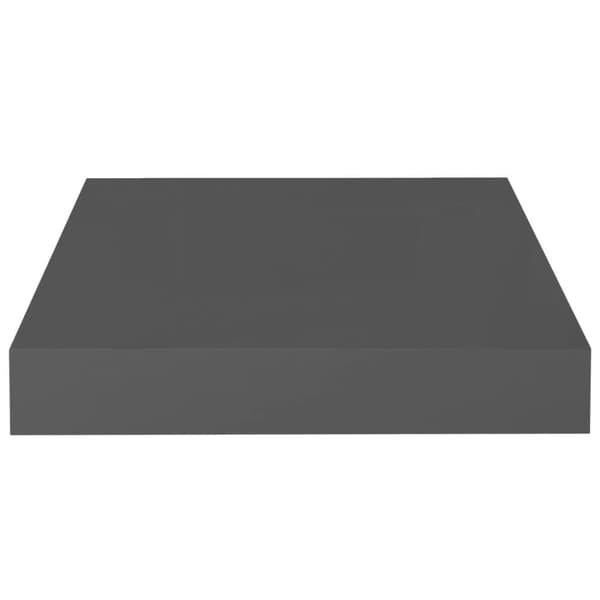 vidaXL væghylder 4 stk. 23x23,5x3,8 cm MDF grå højglans