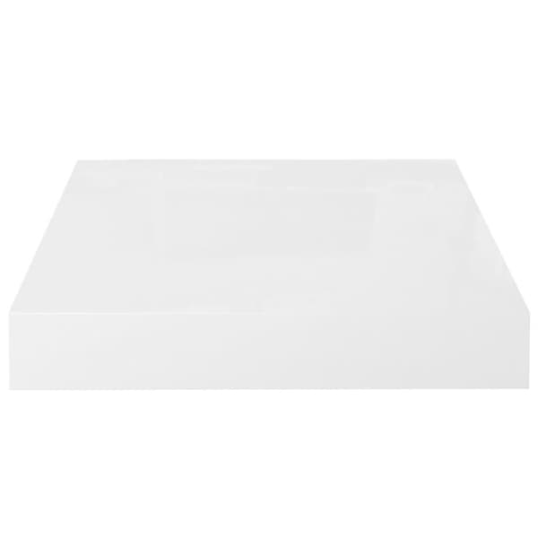 vidaXL væghylder 2 stk. 23x23,5x3,8 cm MDF hvid højglans