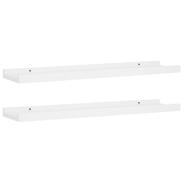 vidaXL billedhylder 2 stk. 60x9x3 cm MDF hvid