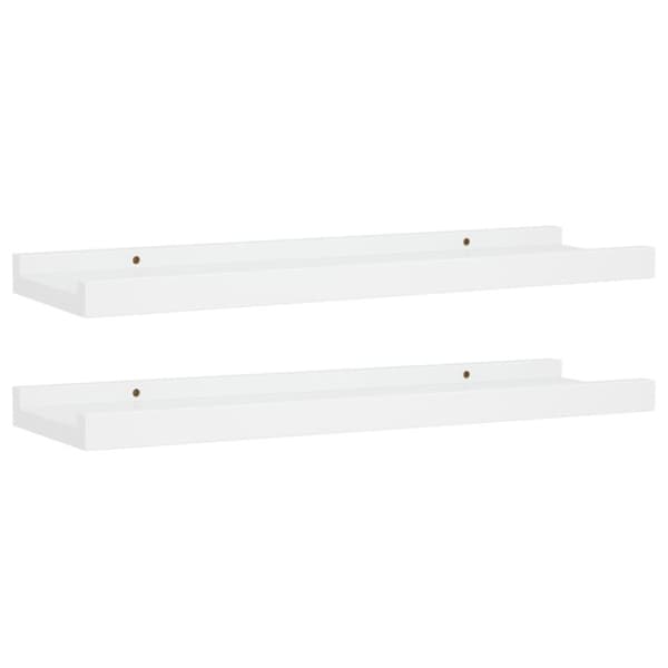 vidaXL billedhylder 2 stk. 40x9x3 cm MDF hvid