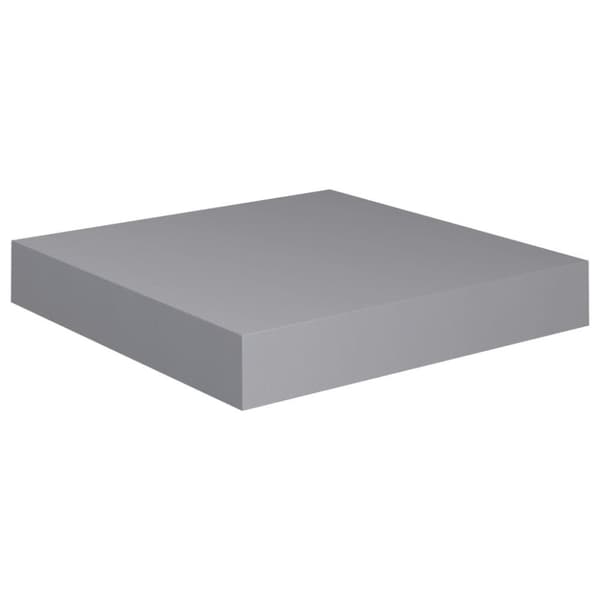 vidaXL Svävande vägghylla grå 23x23,5x3,8 cm MDF