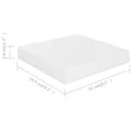 Miniatyrbilde 7 av 7: vidaXL Flytende vegghyller 4 stk høyglans hvit 23x23,5x3,8 cm MDF
