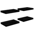 Miniatyrbilde 1 av 10: vidaXL Flytende vegghyller 4 stk høyglans svart 40x23x3,8 cm MDF