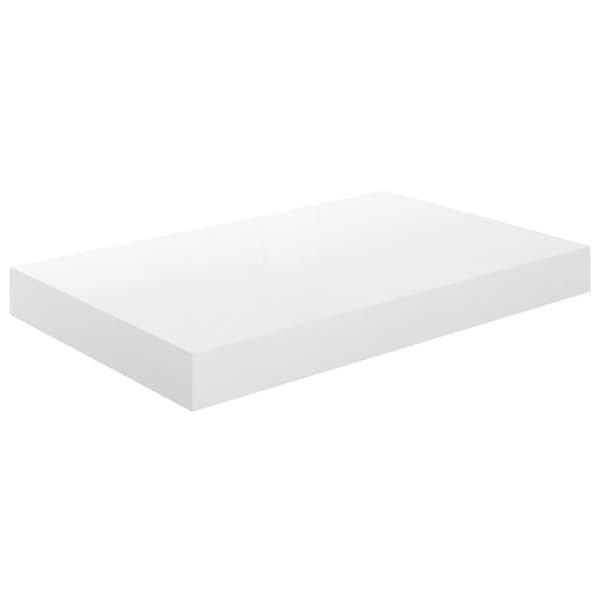 vidaXL Svävande vägghyllor 4 st vit högglans 40x23x3,8 cm MDF