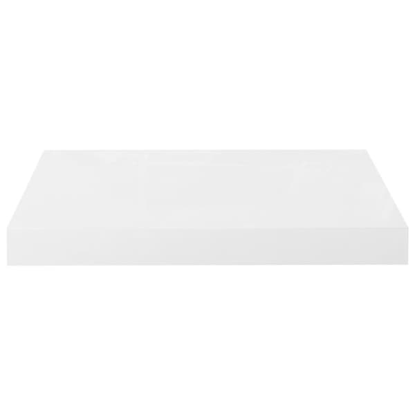 vidaXL Svävande vägghyllor 4 st vit högglans 40x23x3,8 cm MDF