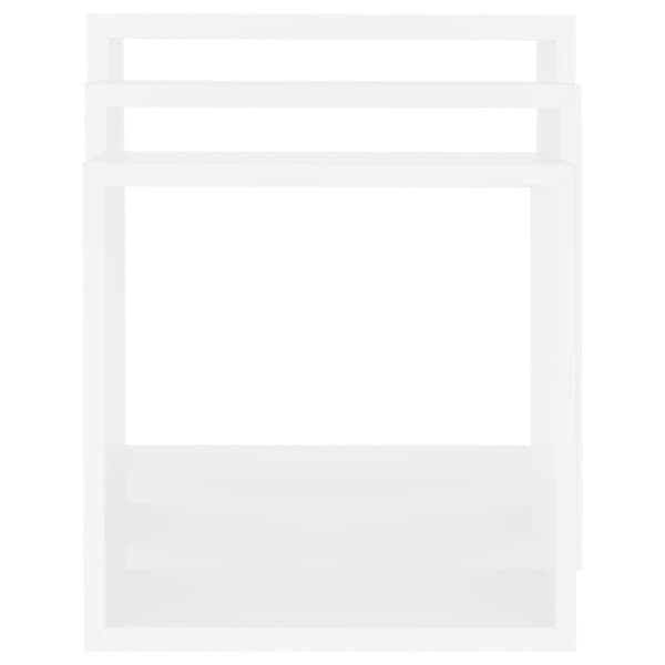 vidaXL væghylder 3 stk. kubeformet MDF hvid